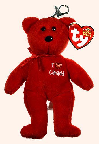 canada key clip ty beanie babies beanie baby bears baby beanie