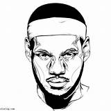 Lebron Related sketch template