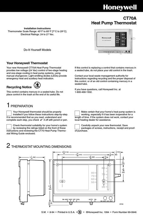 honeywell cta installation instructions manual   manualslib