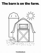 Coloring Farm Old Pages Macdonald Had Barn Comments Coloringhome sketch template