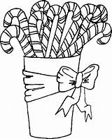 Candy Canes Coloring Pages sketch template