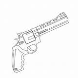 Revolver Kleurplaat Magnum Geweren Pistolen Kleurplaten Pistool Geweer sketch template