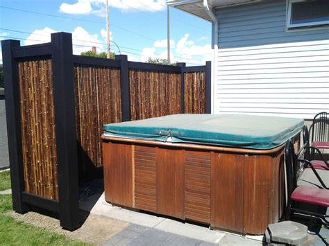Bamboo Innovations Our Privacy Screens Portfolio Hot Tub Outdoor