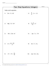 step equations  fractions worksheet  worksheet spreadsheet