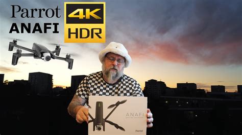 unboxing  review  parrot anafi  hdr drone youtube