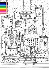 Coloring Pages Industrial sketch template