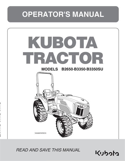 kubota  operators manual   manualslib