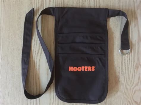 New Authentic Hooters Girl Uniform Black Money Pouch Halloween Costume