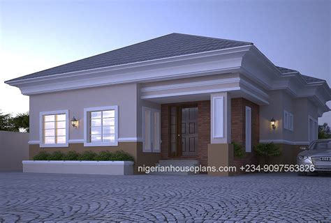 great style nigeria  bedroom house plans