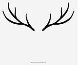 Cuernos Venado Horns Deer Coloring Kindpng Astas sketch template