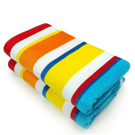 pack    cotton velour beach towel set soft oversized bath towels