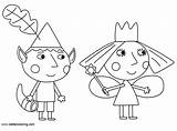 Ben Coloring Pages Kingdom Little Hollys Print Holly Template sketch template
