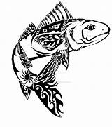 Fish Tribal Tribales Red Tattoo Tattoos Drawing Peces Getdrawings sketch template
