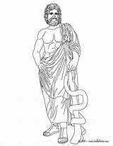 Coloring Greek God Asclepius Pages Griechische Gods Mythologie Medecine Hellokids Von Ausmalbilder Goddess Mythology Color Götter Römische Gemerkt Popular Para sketch template