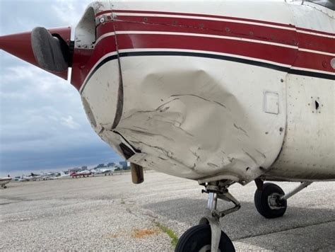 police drone  major damage  cessna  strike  airport skies mag