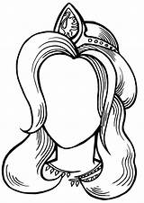 Coloring Pages Hairstyle Print sketch template