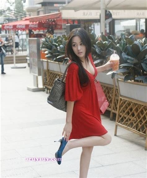 Chinese Zhang Xin Yu Sexy Hot In Red ~ Aruysuy