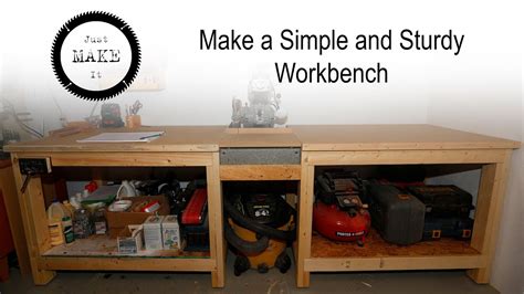 simple  sturdy  workbench youtube