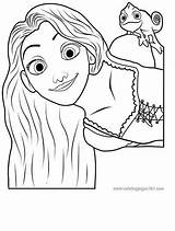 Coloring Rapunzel Pages Tangled Pascal Printable Baby Disney Kids Flynn Color Adults Print Silhouette Drawing Template Tower Getdrawings Getcolorings Maximus sketch template