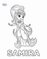 Shimmer Samira sketch template