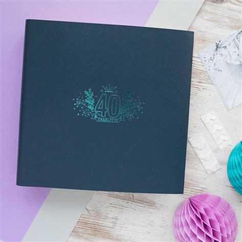 Personalised 40th Birthday Album By Be Golden