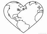 Earth Coloring Pages Printable Recycle Clipart Heart Globe Recycling Bin Reuse Reduce Clip Sheet Kids Cliparts Colouring Planet Broken Print sketch template