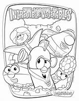 Veggie Tales Veggietales Larry Coloring4free Cucumber Getdrawings Divyajanani sketch template