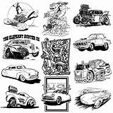 Coloring Pages Cars Rod Hot Exhibitions sketch template