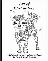 Chihuahua Coloring Book Volume Teacup Dog Pages Physical Visit Color Tattoo sketch template