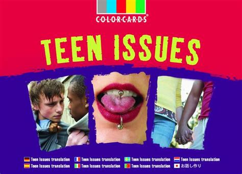 teen issues colorcards 1st edition flashcards routledge