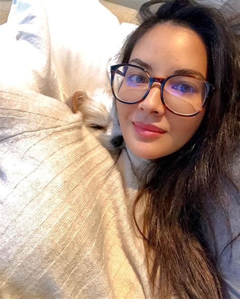 Gorgeous Olivia Munn Selfie In Cute Glasses And Sweater Luscious Lips