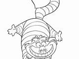 Cat Cheshire Coloring Pages Getcolorings Getdrawings Printable Color sketch template