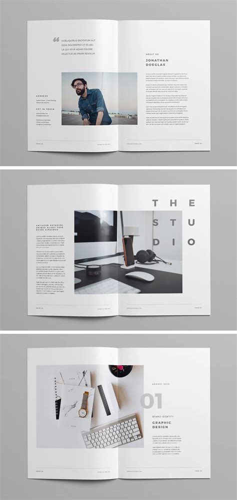 Portfolio Brochure Design Template 38 Pages A4 And Us Letter Size