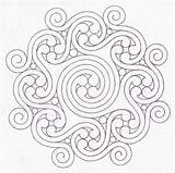Celtic Mandala Quilting Coloring Spiral Pages Stencils Sketch Mandalas Patterns Quilt Forme Dessins Waldorf Pattern Colored Drawing Zentangles Choose Board sketch template