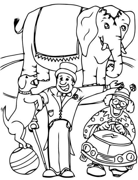 printable circus coloring pages printable word searches