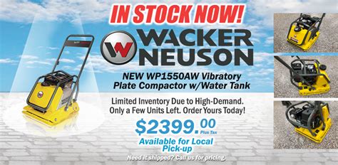 wacker neuson plate compactors