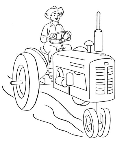 tractor coloring pages  kids coloring pages
