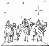 Epiphany Coloring Pages Wise Men Three Printable Sheets Color Colouring Kids Christmas Kings Camels Roi Choose Board sketch template