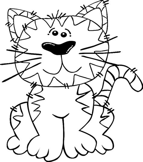 high quality cat clipart coloring pages transparent png images