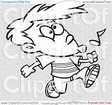 Clip Whistling Outline Walking Boy Illustration Cartoon Rf Royalty Toonaday sketch template
