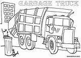 Garbage Truck Coloring Pages Printable Coloringhome Comments Popular sketch template