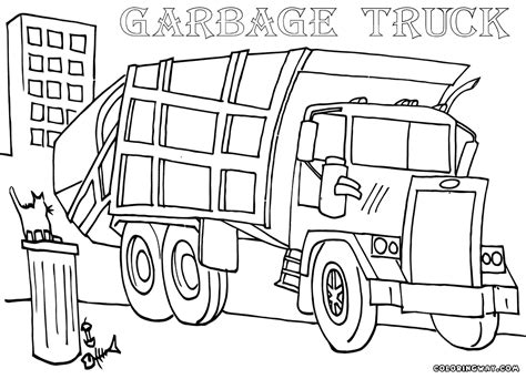 printable garbage truck coloring page printable world holiday