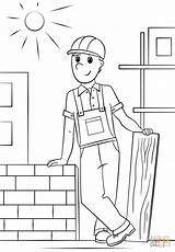 Construction Coloring Worker Pages Printable Community Drawing Girl Work Helpers Colorings sketch template