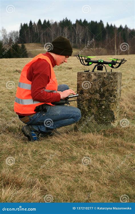 drone operator  testing  equipment stock image image  family