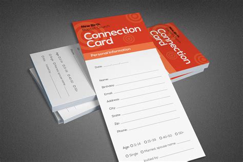 core church connection card template
