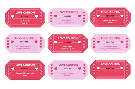 blank love coupon template edrawmax templates