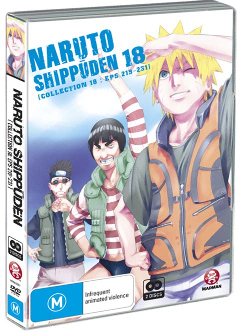 Naruto Shippuden Collection 18 Eps 219 231 Dvd