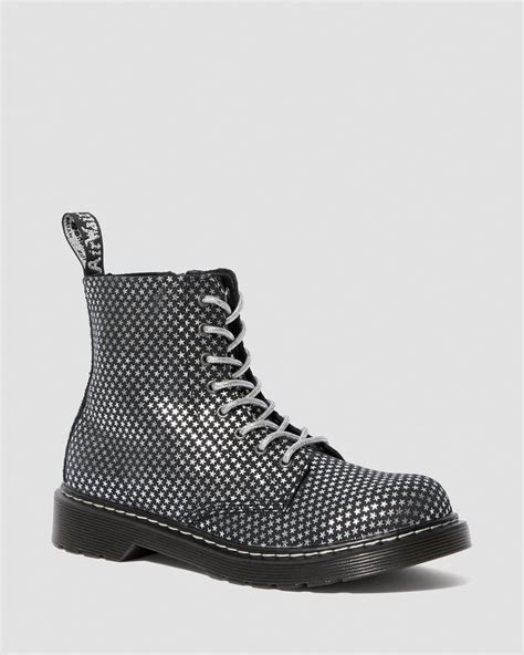 dr martens youth  suede metallic star boots star boots boots kids boots