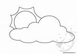 Meteo Simboli Nuvola Nuvoloso Sagome Cartellone Utili Realizzare Lavoretticreativi sketch template
