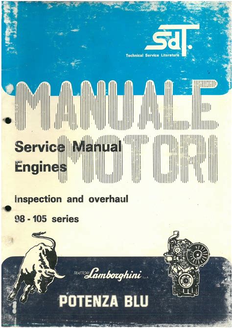lamborghini tractor engines         workshop service manual